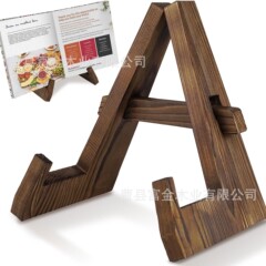 木製レストランホームレシピスタンドキッチンメニューディスプレイスタンドぶら下げ研究デスクトップ読書木製ブックスタンド
