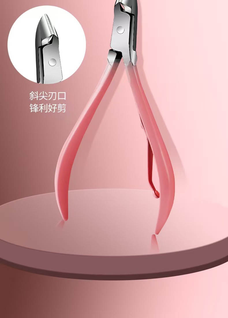 Ready stock litchi pattern 24-piece set manicure and manicure tool frame bag nail clipper full set professional stainless steel dead skin shears