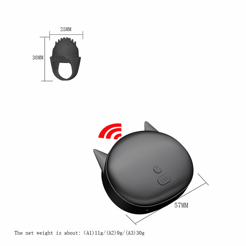 Magic Ring Wireless Remote Control Vibrating Ring, Silicone Couples Wearable, Variable Frequency Stimulation — detail image 2