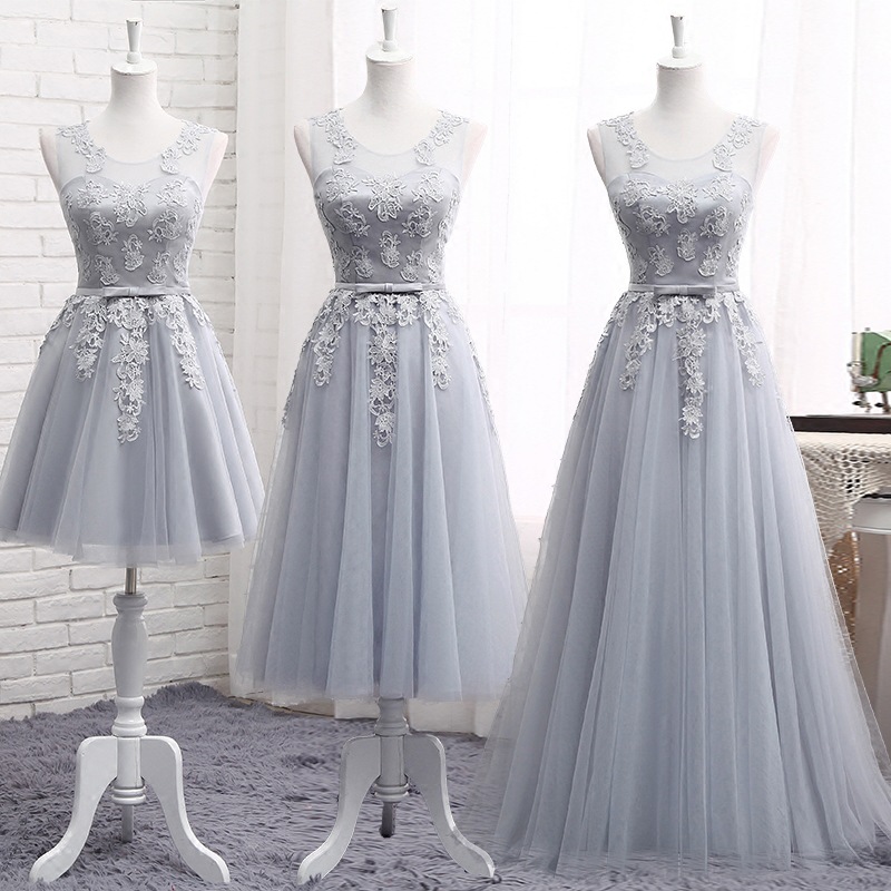 Bridesmaid Dress Mid-Length 2026 New Fashion Short Dress Sister Dress Bridesmaid Dress Short Slim-Fit Banquet Host Dress