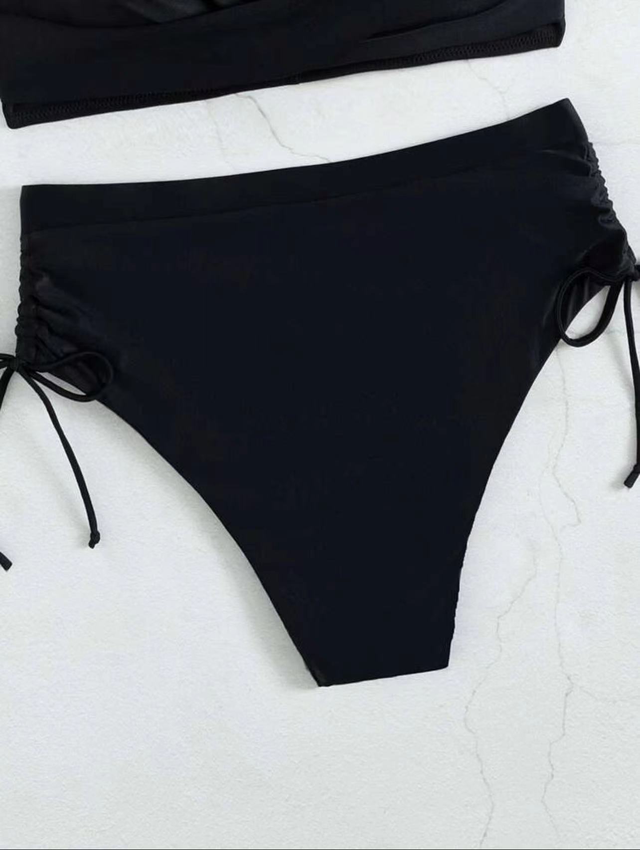 Sexy Feel Of Sensation Women's Solid Color 2 Pieces Set Bikinis Swimwear