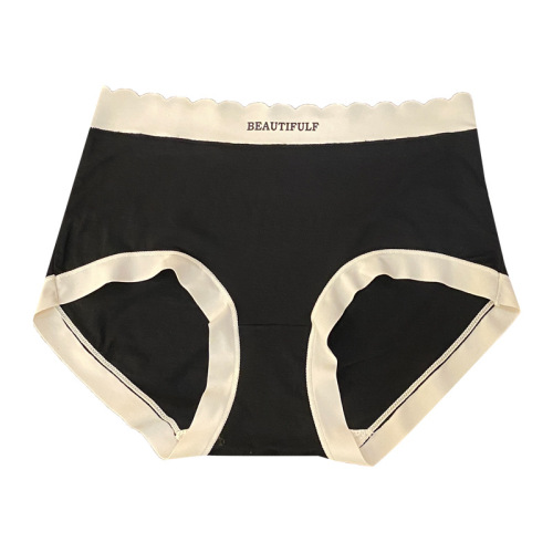 Underwear Women's Modal Cotton Sexy Mid-waist Large Size Tummy Control Breathable Comfort Contrast Color Sexy Nude Sexy Women's Briefs