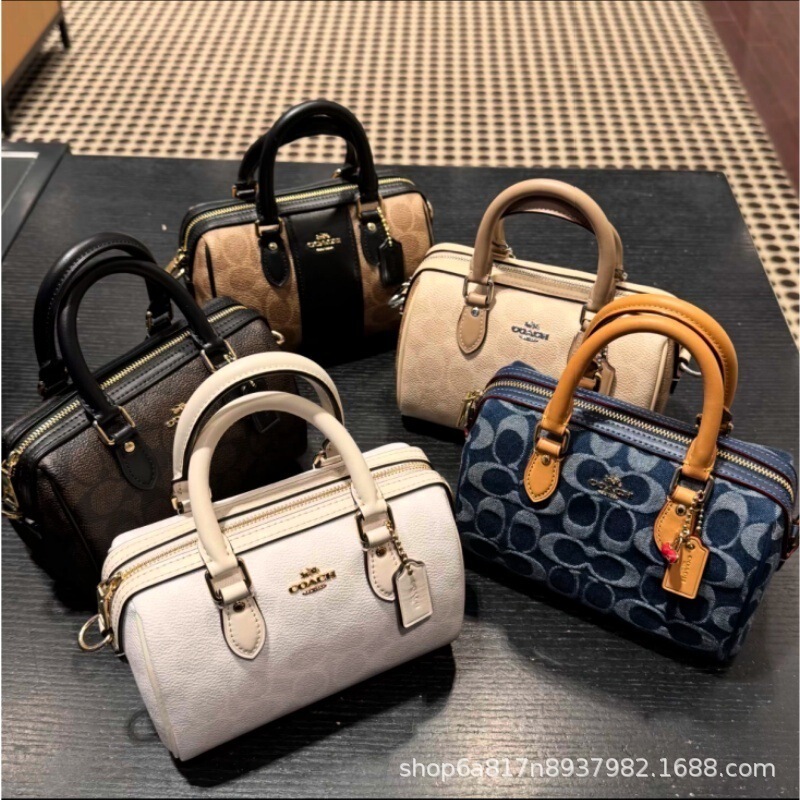 High-Quality 25 New Models of the Classic Rowan Monogram Mini Boston Pillow Bag from Coach C, Handbag and Underarm Bag Classic