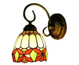 Baohua Tiffany moderno color minimalista lámpara de pared dormitorio lámpara de noche pasillo de estilo europeo salón lámpara de pared de fondo