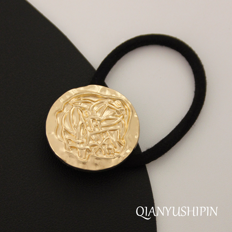 きわめてシンプルで冷たい風の金属の縄の合金の輪の新型の韓国系の高級感の馬尾は髪の筋の縄を縛ります。|undefined