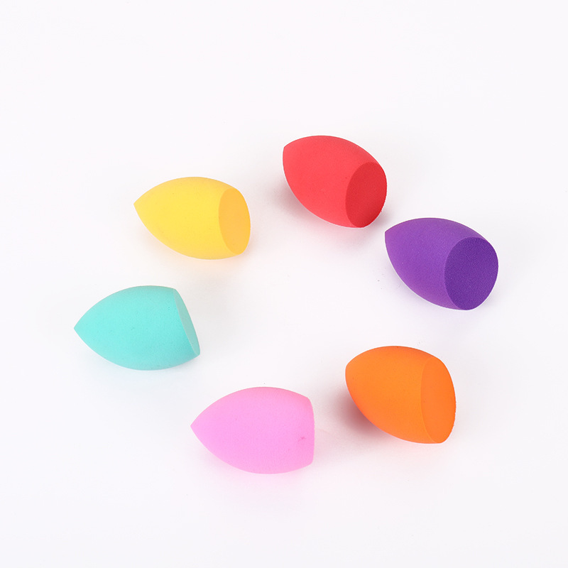 Huevo de belleza hidrofílico sin látex, empaquetado individualmente, polvo húmedo y seco que no comida, esponja de maquillaje, configuración de maquillaje al por mayor