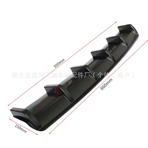 Avtomobil Arxa Bamper Deflektor 92sm 3D Karbon Fiber 6 Qanadlı Köpəkbalığı Üzgəci