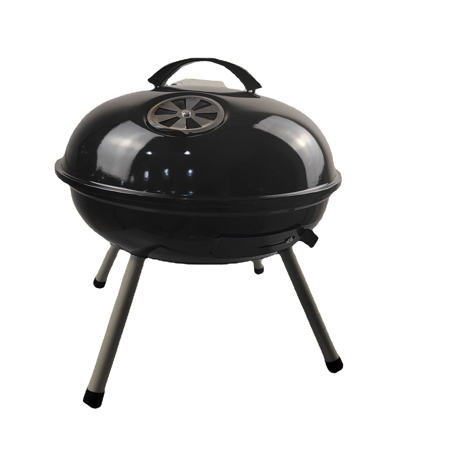 Soy una fábrica de 14 pulgadas mediano manzana barbacoa horno de cuatro patas portátil tapa horno al aire libre ronda BBQ Grill