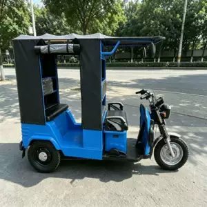 İki sıralı sərnişin üçtəkərli velosipedi, ixrac üçün, örtüklü, populyar model