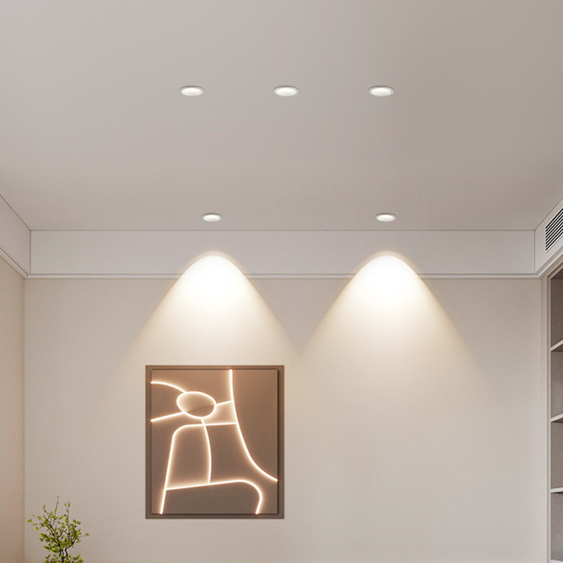 Lanterna de reflector incrustada de espectro completo protector de ojos colina sala de estar doméstica sin lámpara principal downlight de techo lámpara antideslumbrante 495L