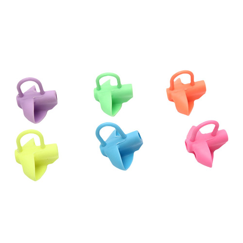 Kindergarten three-finger pencil grip soft TPR pen grip corrector learning writing primary school students pencil correction grip posture
