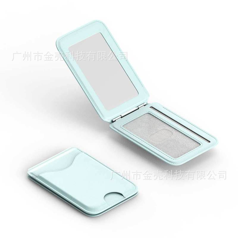 MagSafe対応 ミラー型マグネット式スマホホルダー カード収納付き マグネット式スマホスタンド 180度自由調整可能|undefined
