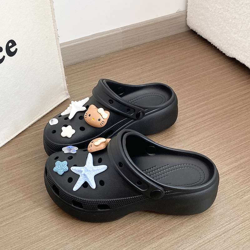 Trendy popular clogs 2026 new model cartoon cute KT cat starfish summer outdoor closed-toe slippers for women Trendy popular clogs 2026 new model cartoon cute KT cat starfish summer outdoor closed-toe slippers for women