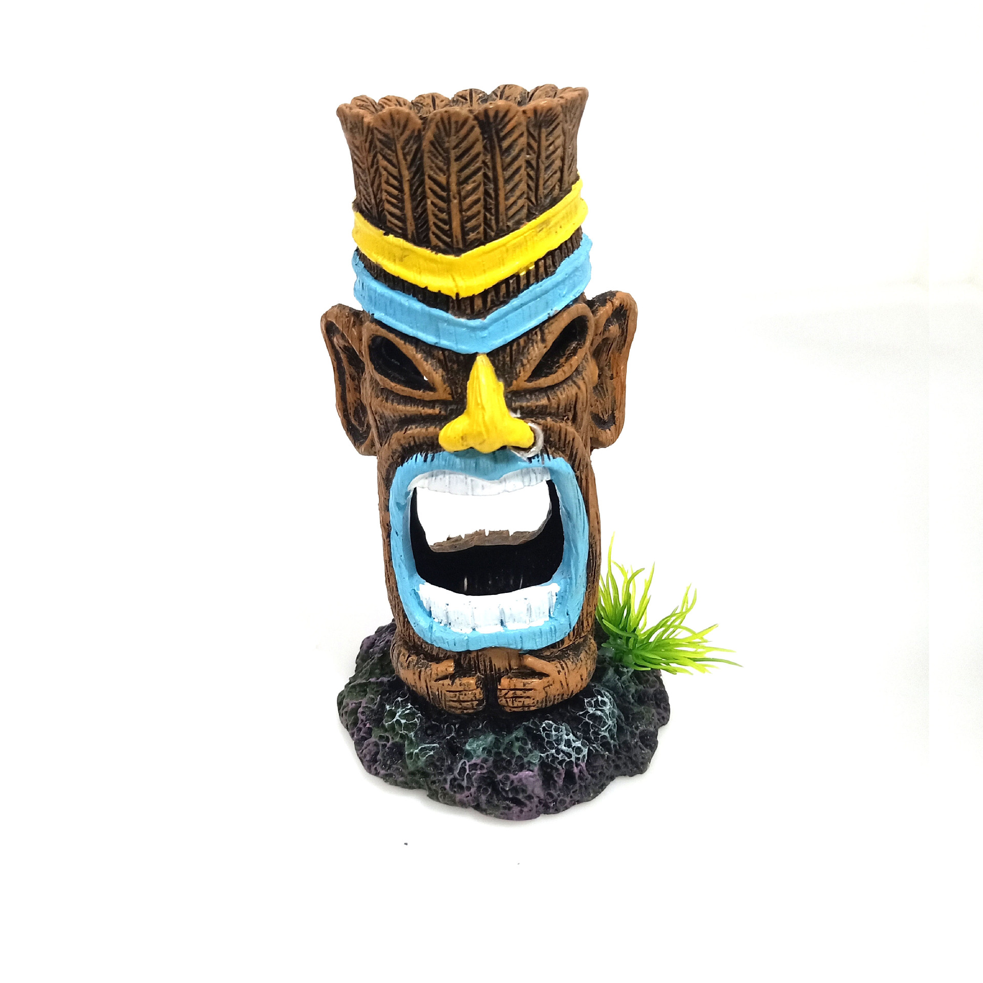 Resina decoraciones creativas micro paisaje maceta fideos personas indígenas decoración pecera decoración peces escondite casa