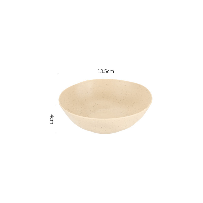 13.5CM 불규칙한 그릇 (빛 살구색)