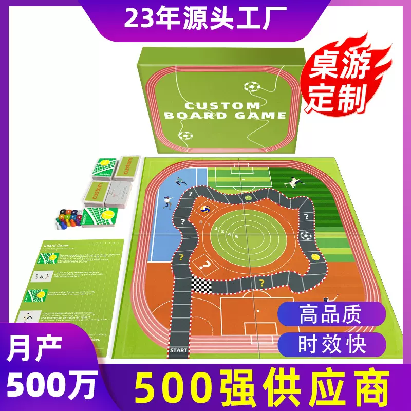 亚马逊跨境棋类桌面大富翁玩具亲子互动智力思维桌游定制厂家工厂