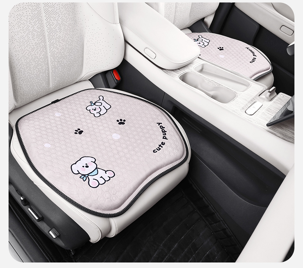 Factory direct summer cartoon honeycomb gel car seat cushion ice silk fart cushion office seat cushion silicone cold cushion