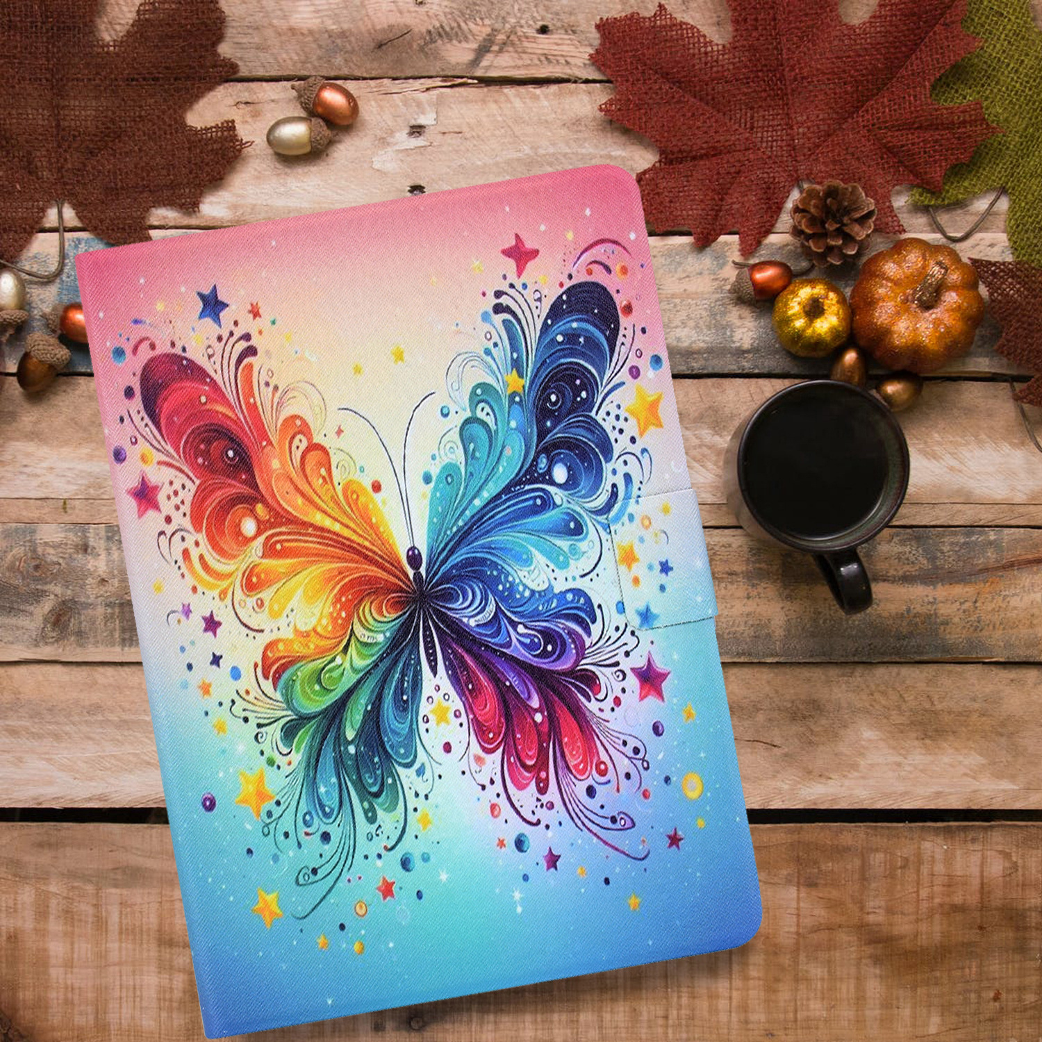 适用红米pad2平板皮套 联想ab M11卡通动物彩绘插卡直接防摔壳P12