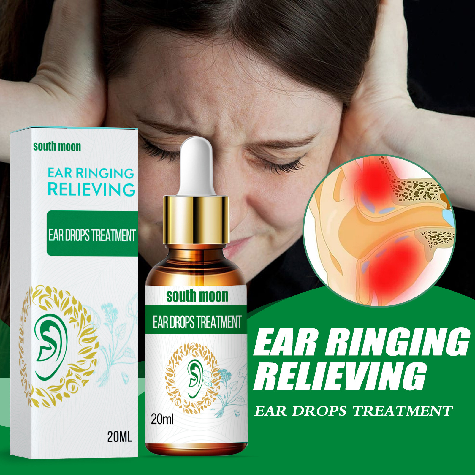 South Moon Ear care liquid dripping ear drops gently nourish
