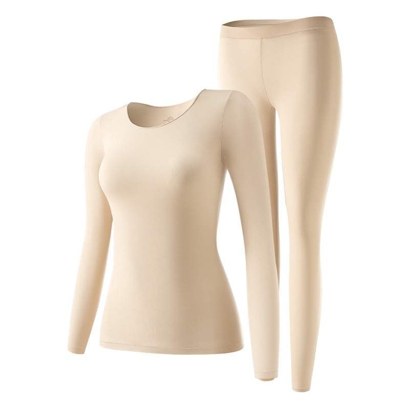 Parte inferior de la piel ropa interior térmica inconsútil invisible bottoming camisa delgada bodybuilding otoño ropa pantalones largos traje invierno ropa inferior de la piel