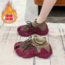 男女同款袜子鞋2025夏款韩版舒适厚底飞织运动休闲鞋软底跑步鞋潮