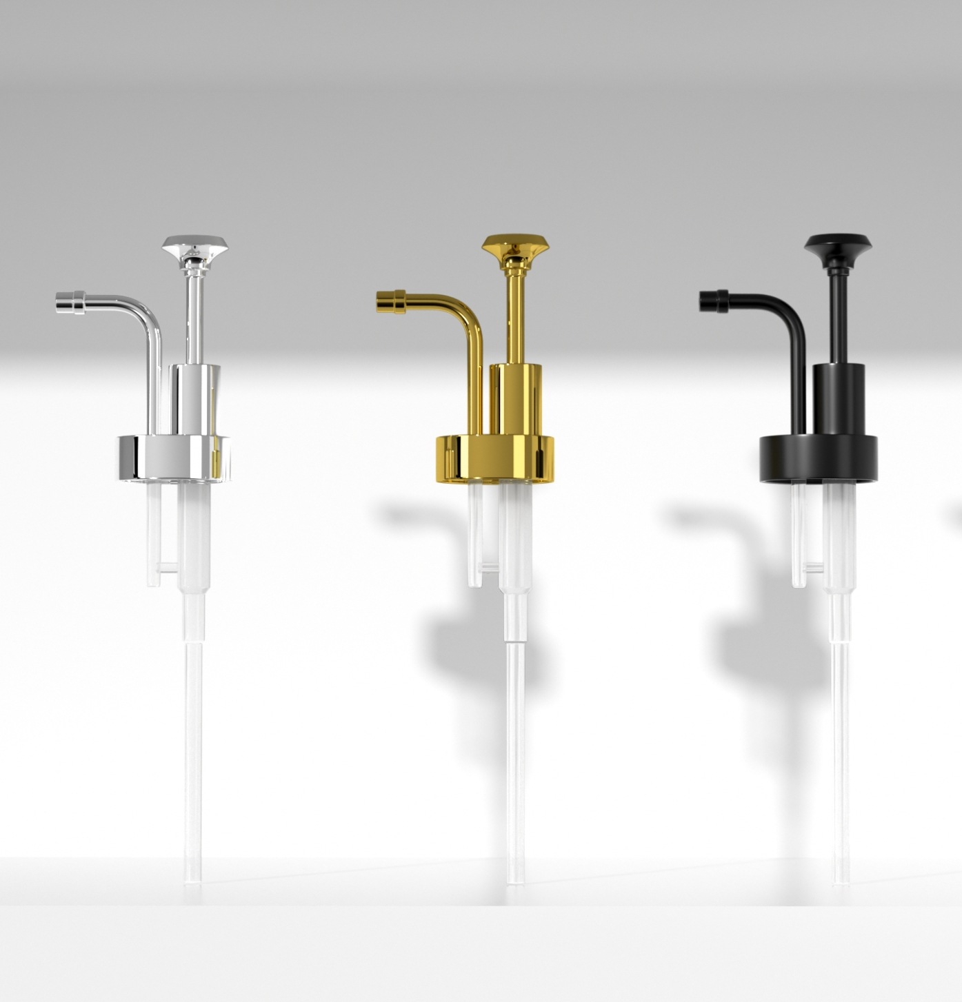 Amazon transfronterizo botellas de vidrio transparente botellas vacías de baño botellas de cosméticos de gel de baño