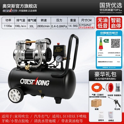 Air Compressor – pump for woodworking - energy-efficiency-220v100-models-available-30l1100w-dual-air-intake-standard-1st-level-energy-efficiency-dual-cylinder-2nd-level-motor