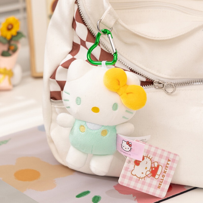 正版三丽鸥hellokitty毛绒挂件kt凯蒂猫小玩偶公仔钥匙扣书包挂饰|undefined