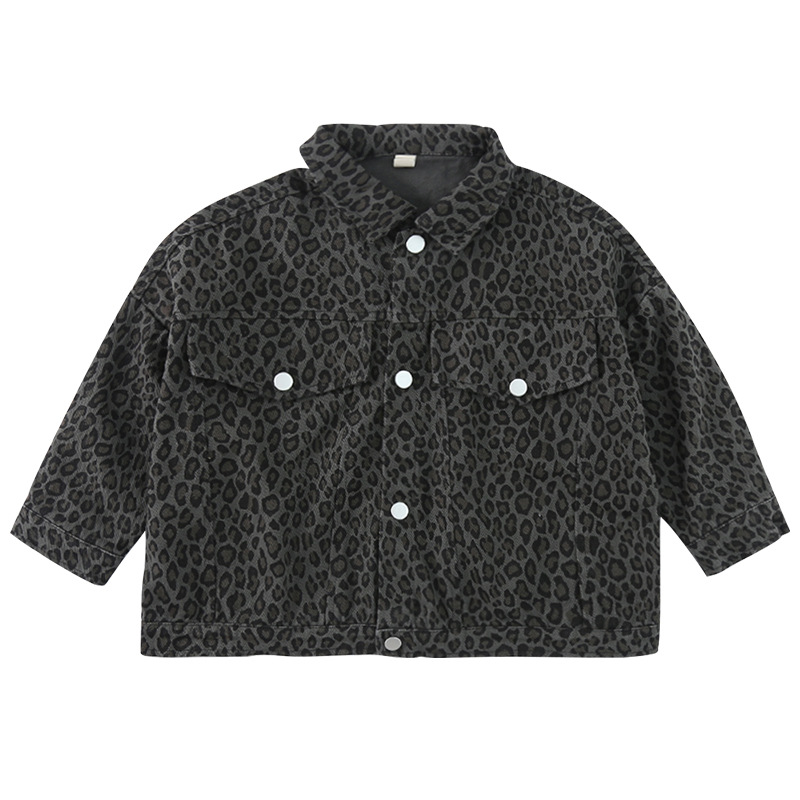 Children's Coat Spring and Autumn Leopard 2025 New Women's Children's Wear Spring Loose Western Style Boys' Jacket Baby's Top