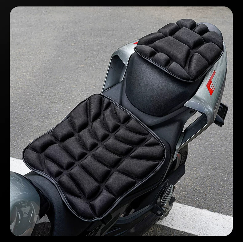 Motorcycle seat cover, waterproof and sun-proof, shock-absorbing seat cover for electric vehicles, thickened seat cushion for scooters and electric bikes, universal