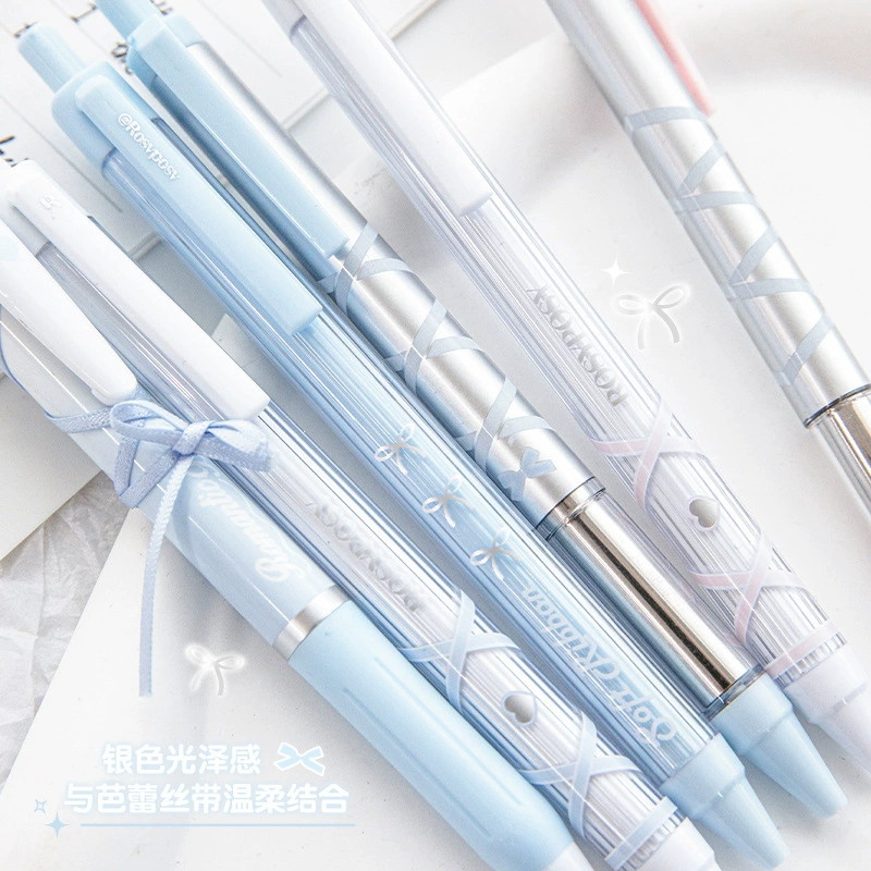 Розовый карандаш-ручка Gel Pens 0.5 мм, набор пастельных цветов из 4 шт., чернильная зависимая нейтральная Ink
