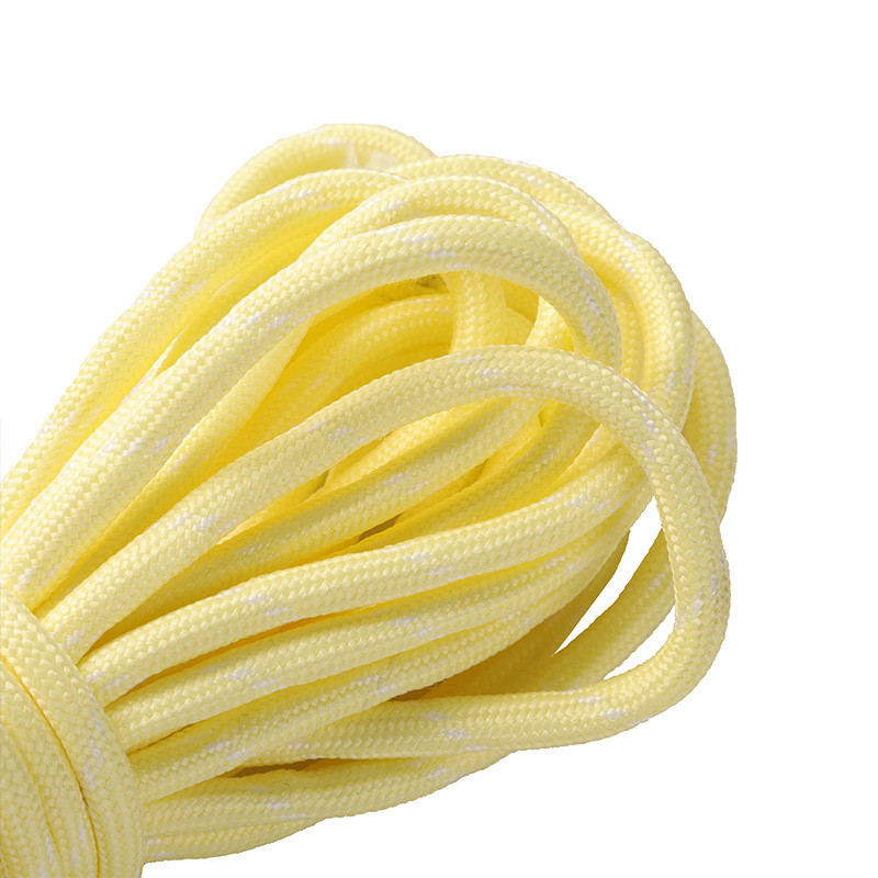 Cuerdas de poliéster coloridas de 5 mm cuerdas redondas cuerdas de agrupación resistentes al desgaste DIY cuerdas tejidas a mano colgante de llaver creativo