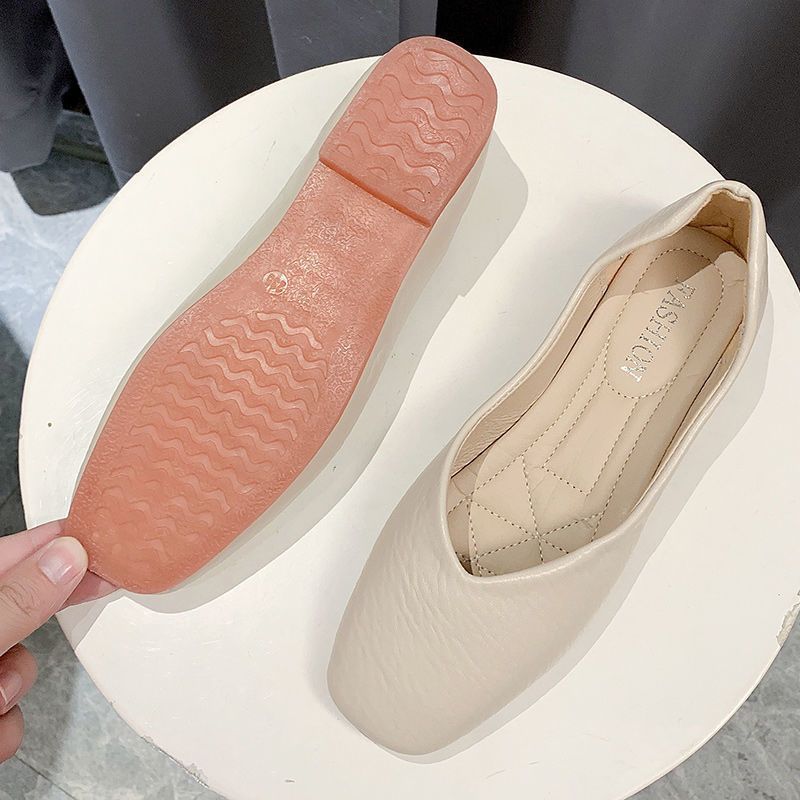 Mirolo Loafer mit eckiger Spitze, Frühjahr/Sommer 2025, neues Modell, flache, weiche Sohle, rutschfeste, flache Öffnung, Freizeitschuhe für Schwangere_voghion.com
