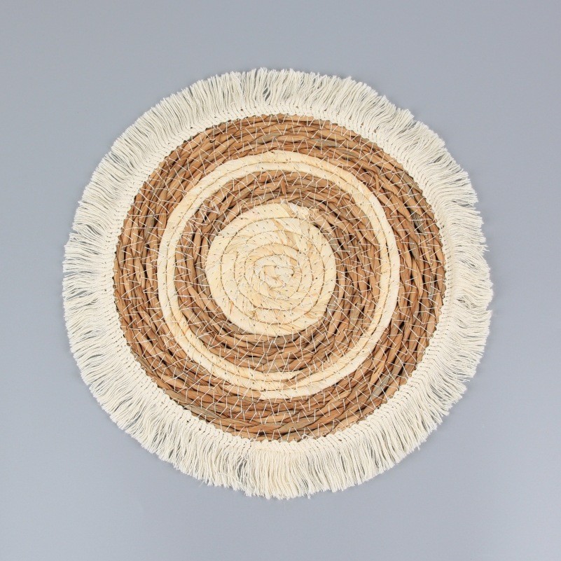 Tejido de maíz de un solo hilo, espadaña de doble hilo + borla 30cm