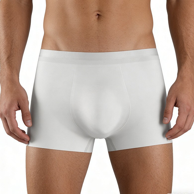 Ice Silk No Mark 3D Men's Underwear Boys Summer Thin Breathable Boxers Ultra-thin Sexy Boxer Shorts