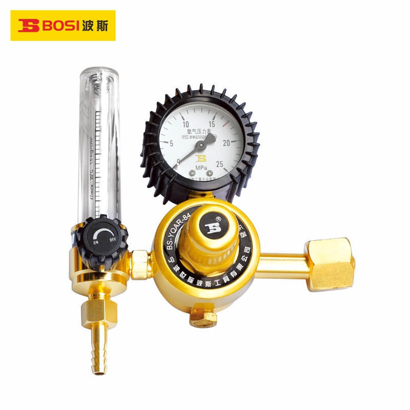 波斯铝合金主体单管氩气减压器BS-YQAR84氩气表减压表BS473584