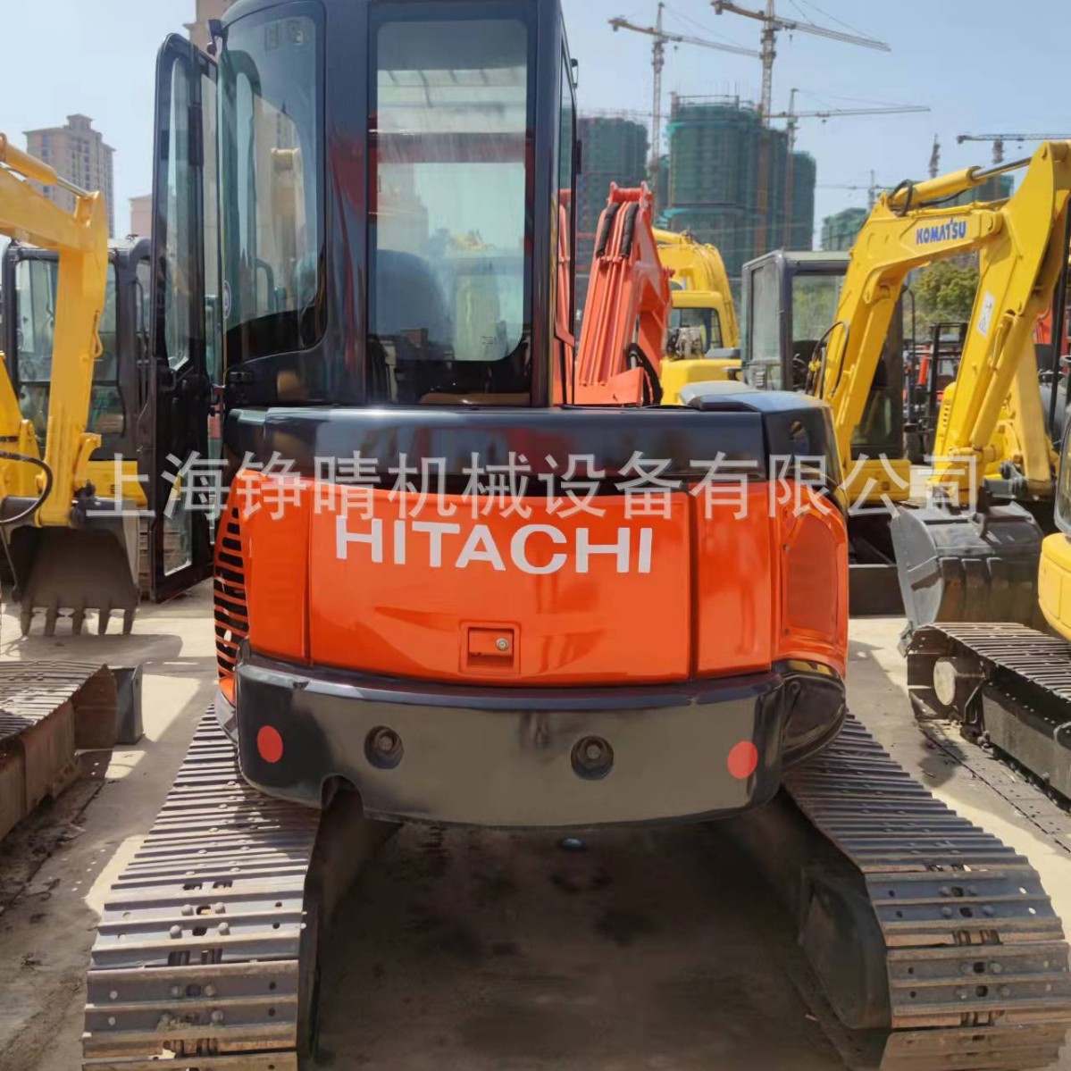 Hitachi日立5吨二手小挖机无尾二手ZX55挖掘机 干土方活