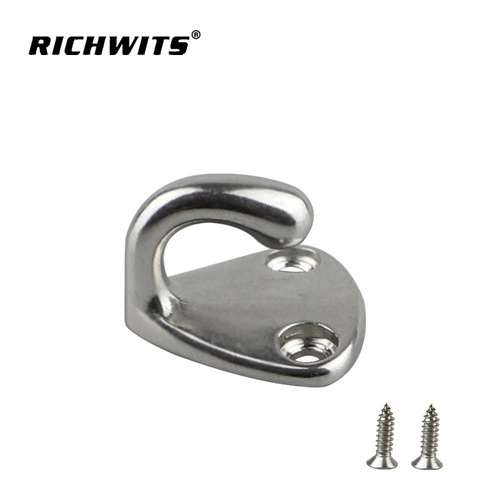 Stainless steel 316 yacht anti-collision ball hook, fish tank lifebuoy fixing hook, marine hardware, hook-style coat hook