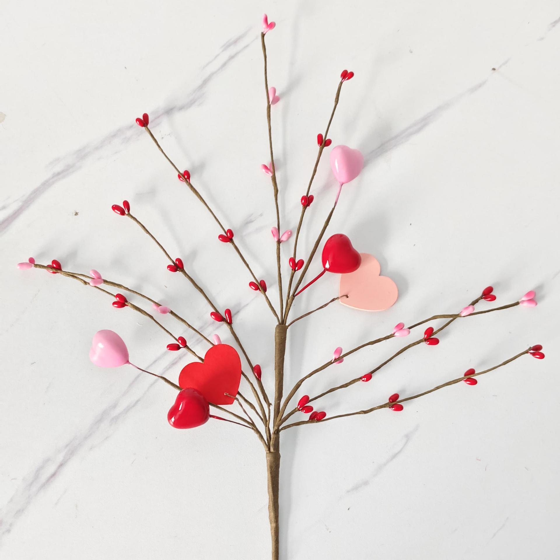Día de San Valentín amazon regalo de frijoles de amor fijación de flores decorativas lámparas de árbol regalo de vacaciones decoración para el hogar