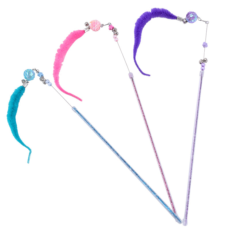 Fabricante Bell Caterpillar divertido gato palo divertido Hada divertido gato palo interactivo divertido gato juguete divertido gato palo al por mayor