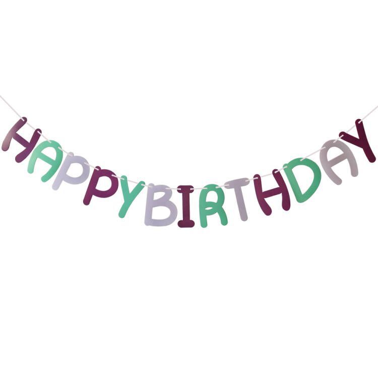 韓国版アニメフラミンゴリス三角旗小砕花彩旗誕生日祭りパーティー装飾花旗|undefined