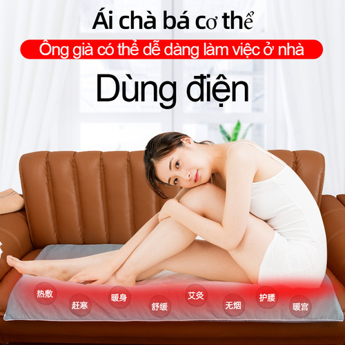 Moxa Velvet Electric Heated Moxibustion Mattress Moxa Grass Mattress Hot Compress Home Temperature Control Moxibustion Cushion Long Blanket Electric Blanket Warm Moxibustion