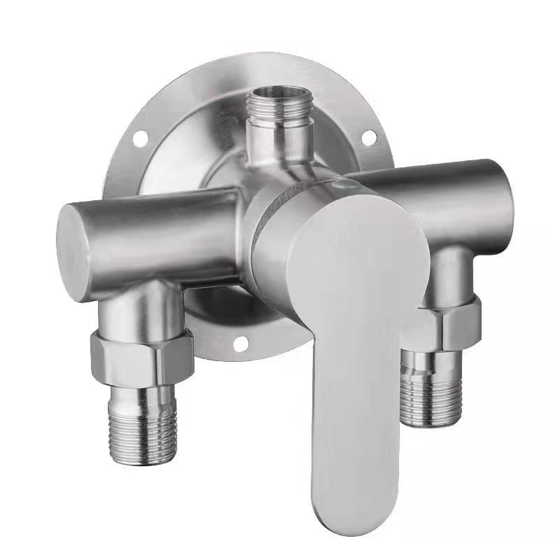 304 stainless steel surface mounted hot and cold mixing valve bathroom water heater shower faucet shower solar switch valve