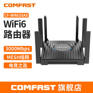COMFAST CF-WR635AX High Power Wireless Router Six Antenna Dual Band Through Wall Whole House WiFi6