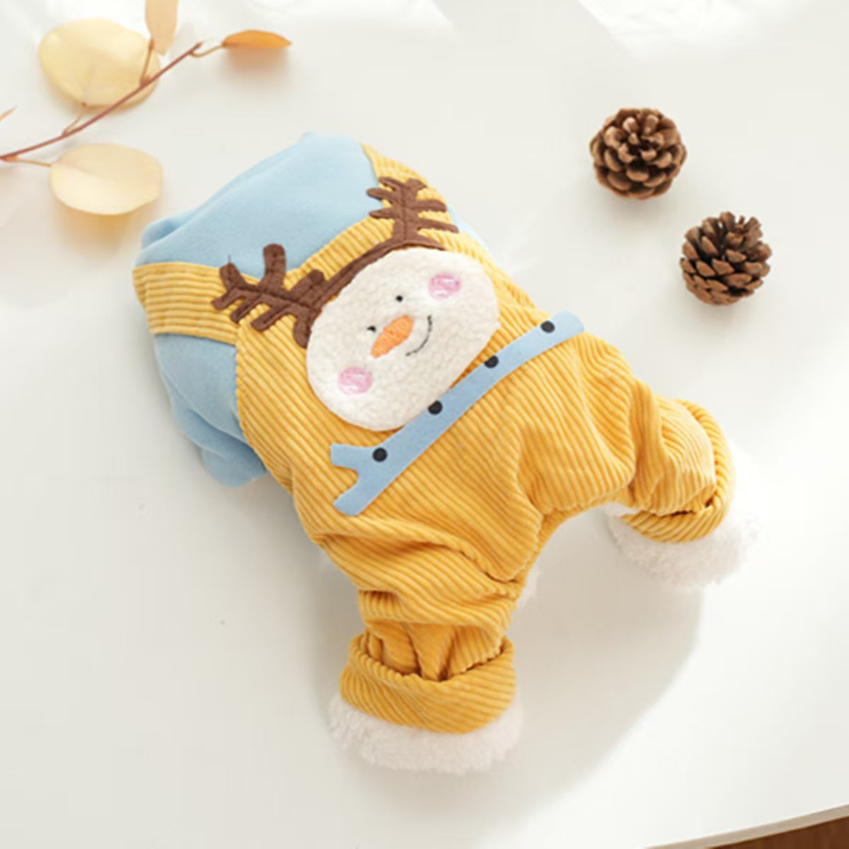 작은 눈사람 솜 패딩