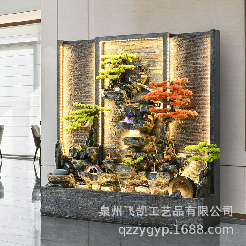 rockery fountain water curtain wall running water ornaments villa hotel courtyard shop balcony running water wall fish pond circulating water feature