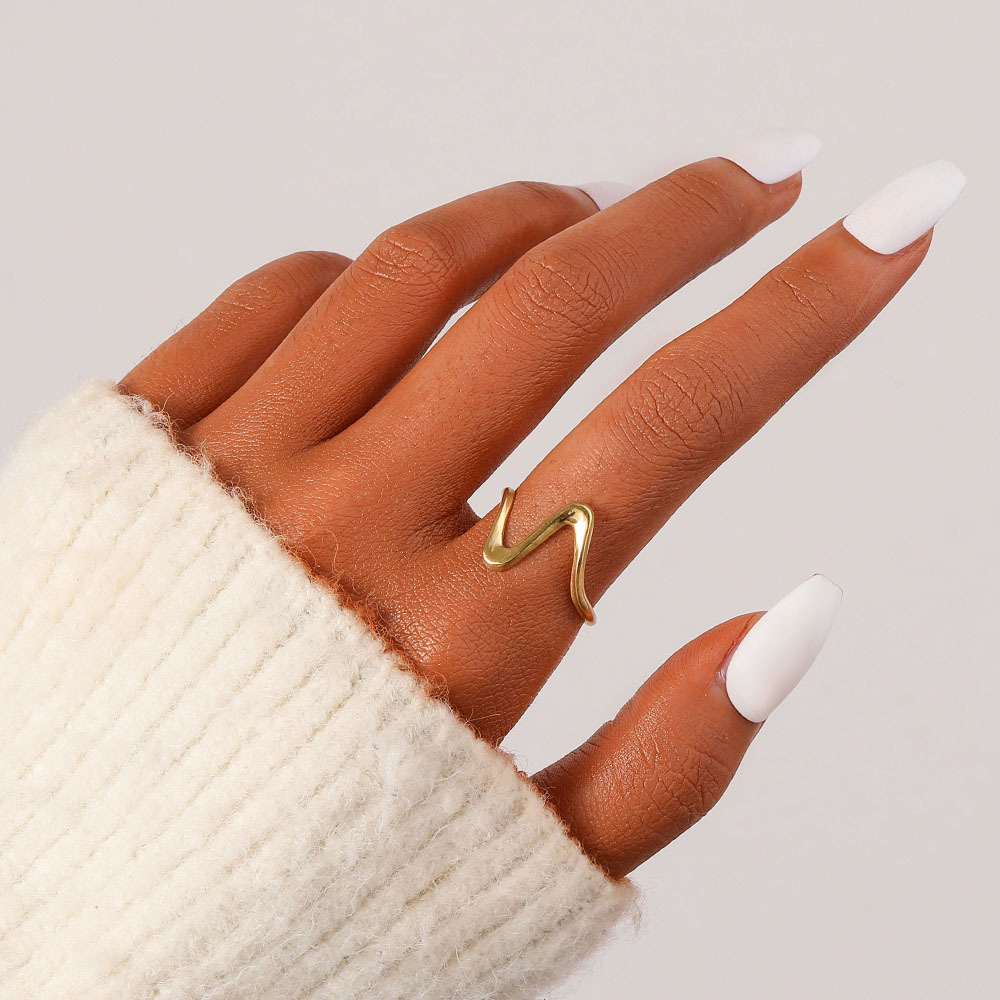 6g Weight Open Ring Classification Adjustable Ring Size 1 Piece Quantity Daily Occasion Stainless Steel Material Star, Heart Shape Pattern Women'S Gender Plating Design Simple Style Style Simple Style Star Heart Shape Stainless Steel Plating Open Ring 1 Piece 68