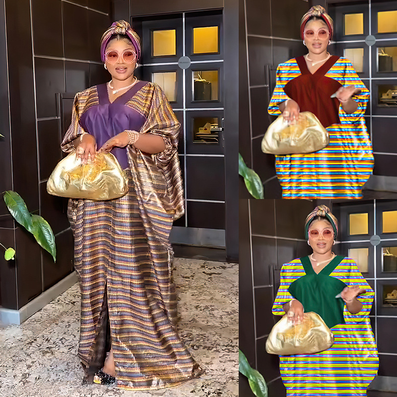 Women's hot selling plus size women's clothing African Muslim fashion abaya robe 8905_voghion.com