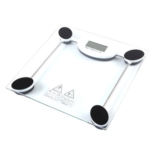 Square 28cm Health Scale 2008C Weight Scale Foreign Trade Scale Square Glass Scale Gift logo180kg Weight-loss Scale