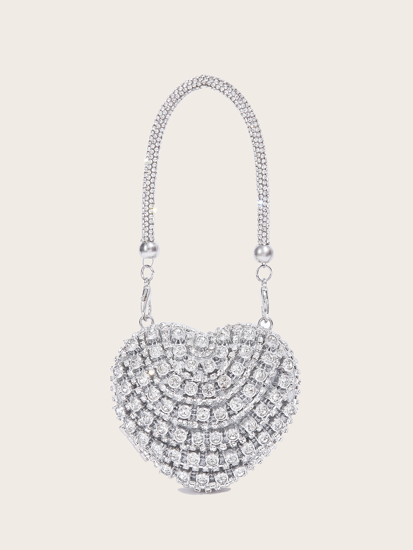 Elegante Herz Mini-tasche Mit Strass Für Damen Luxus Abendtasche_voghion.com